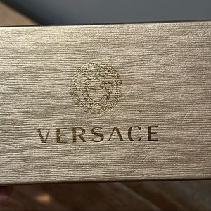 Versace Authentic Sunglass Case in White & Gold Box